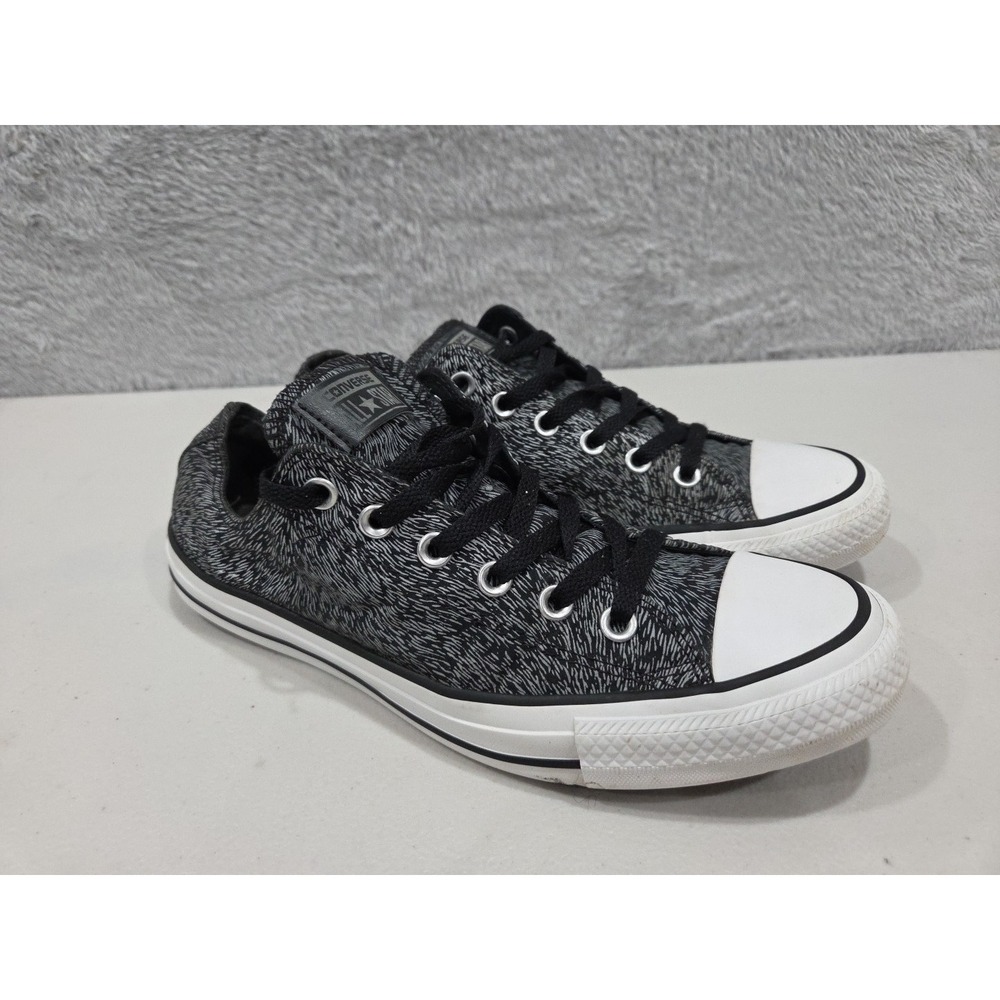 Converse Chuck Taylor Black Reflective Sneaker Animal Print Size 10 Women's